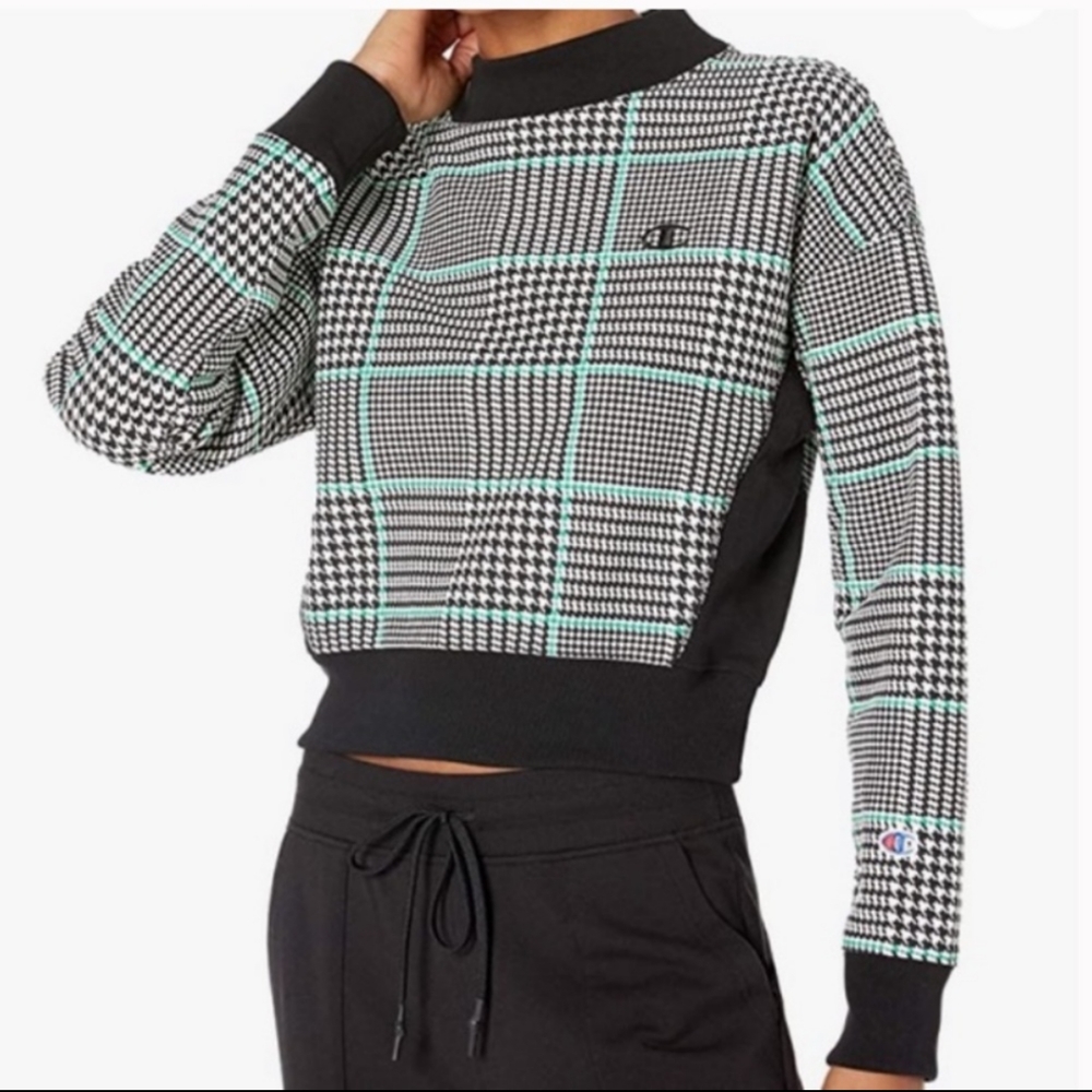 Champion Mock Neck Crop Sweatshirt
